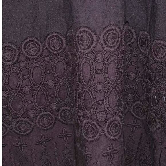 FatFace UK Embellished Indigo/Navy Lined Midi A-Line Skirt US 10 (UK 14) - Picture 3 of 10